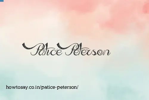 Patice Peterson