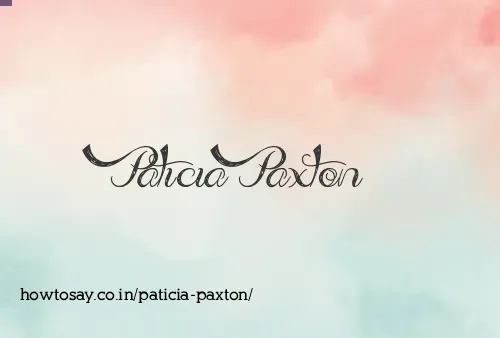 Paticia Paxton