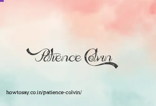 Patience Colvin
