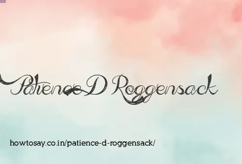 Patience D Roggensack