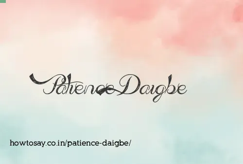 Patience Daigbe
