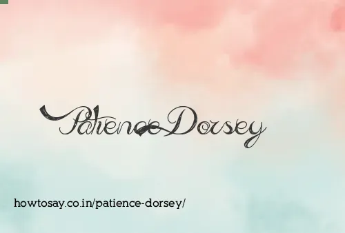 Patience Dorsey