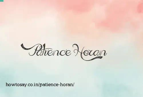 Patience Horan
