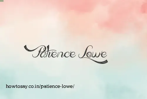 Patience Lowe