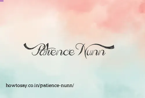 Patience Nunn