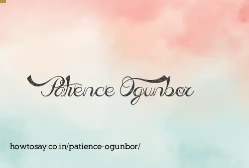 Patience Ogunbor