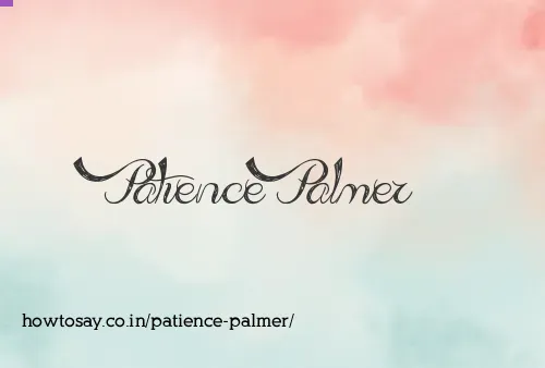 Patience Palmer