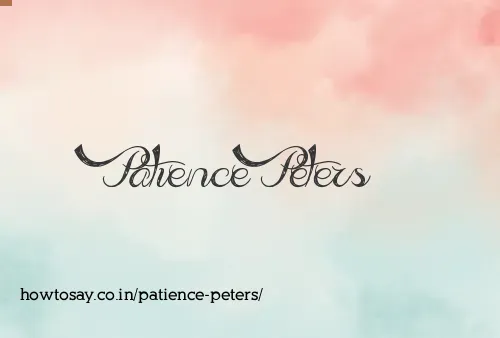 Patience Peters