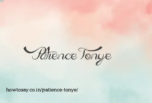 Patience Tonye
