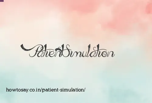 Patient Simulation