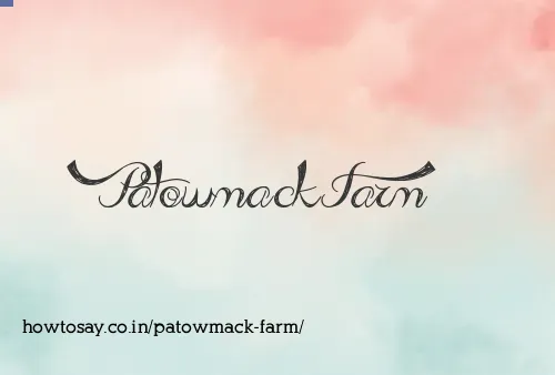 Patowmack Farm