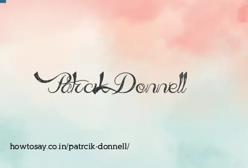Patrcik Donnell