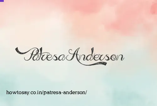 Patresa Anderson