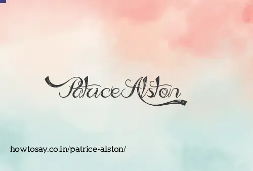 Patrice Alston