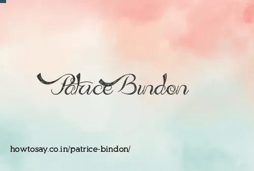 Patrice Bindon