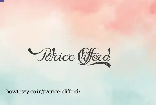 Patrice Clifford
