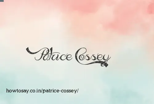 Patrice Cossey