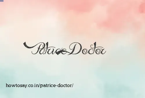 Patrice Doctor