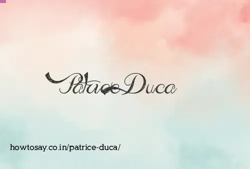 Patrice Duca