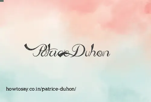 Patrice Duhon