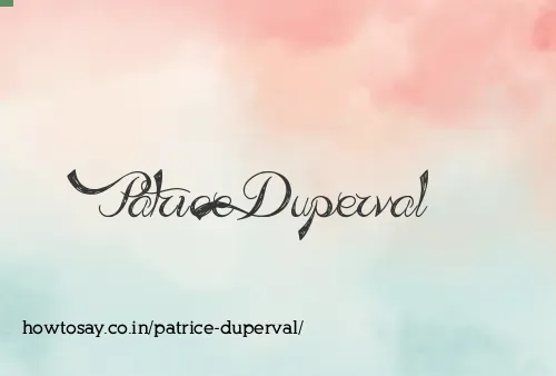 Patrice Duperval