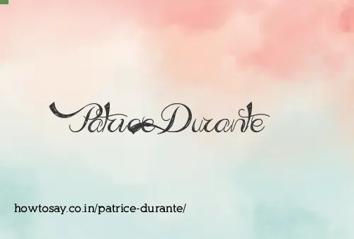 Patrice Durante