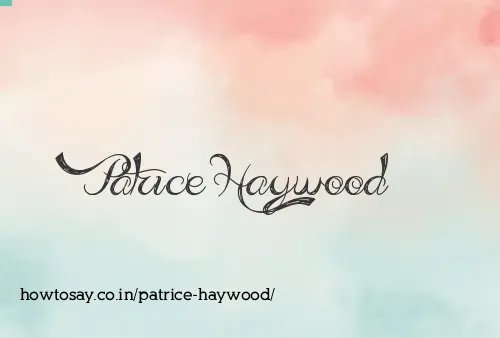 Patrice Haywood