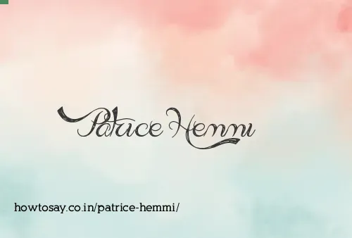 Patrice Hemmi