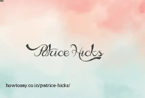 Patrice Hicks