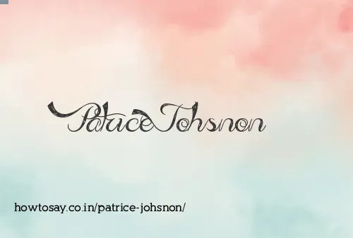 Patrice Johsnon