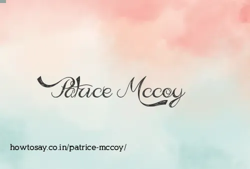 Patrice Mccoy