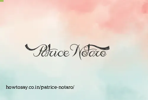 Patrice Notaro