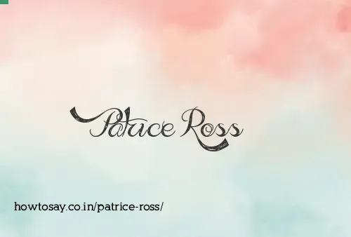 Patrice Ross
