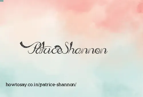 Patrice Shannon