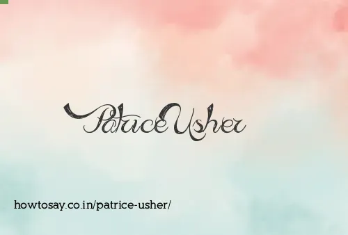 Patrice Usher