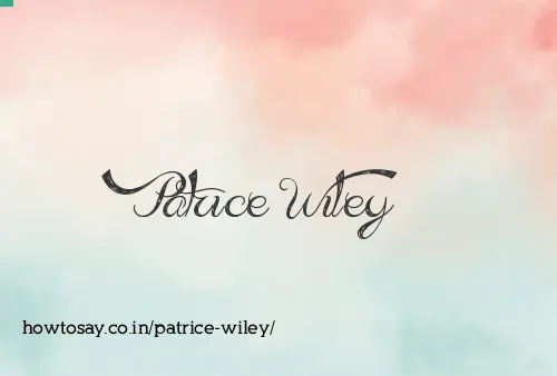 Patrice Wiley