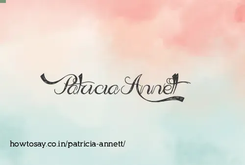 Patricia Annett