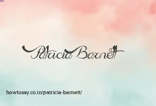 Patricia Barnett