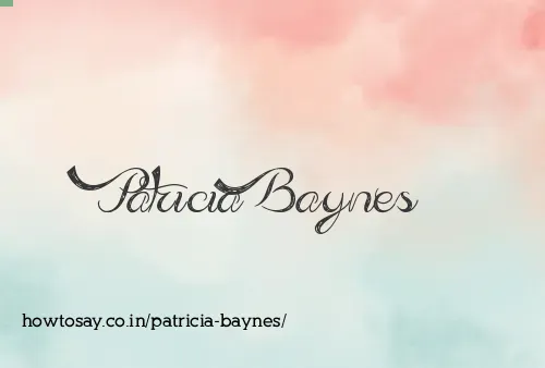 Patricia Baynes