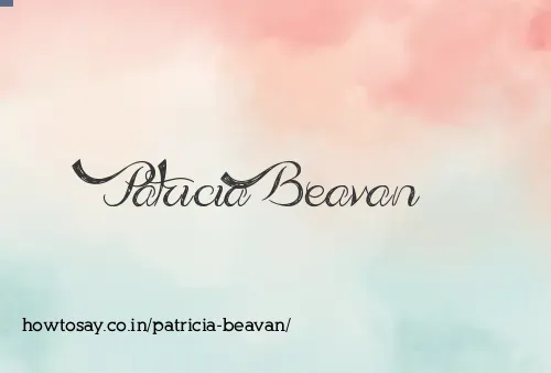 Patricia Beavan