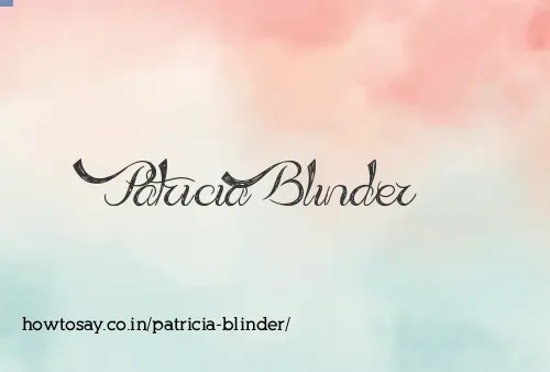 Patricia Blinder