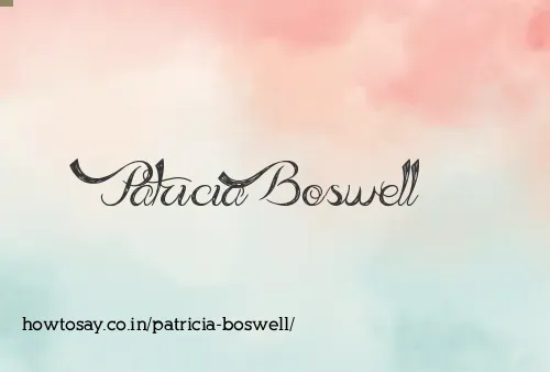 Patricia Boswell