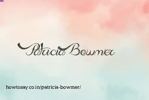 Patricia Bowmer