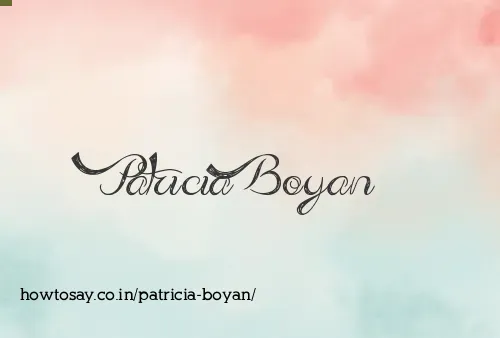 Patricia Boyan