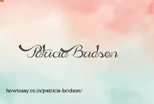 Patricia Bridson