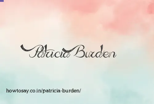 Patricia Burden