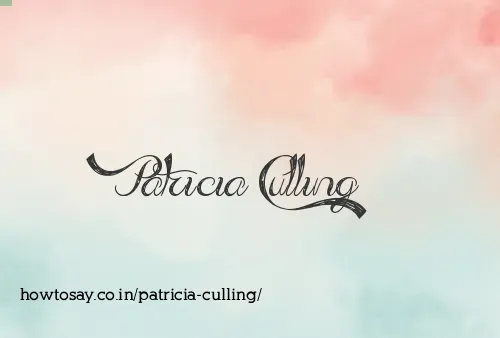 Patricia Culling