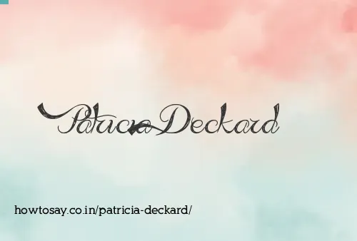 Patricia Deckard