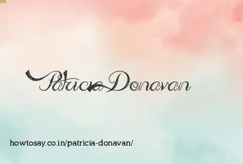 Patricia Donavan