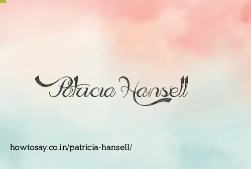 Patricia Hansell